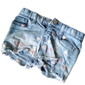 Cat & Jack Girl's Flower Jean Shorts Size 4t